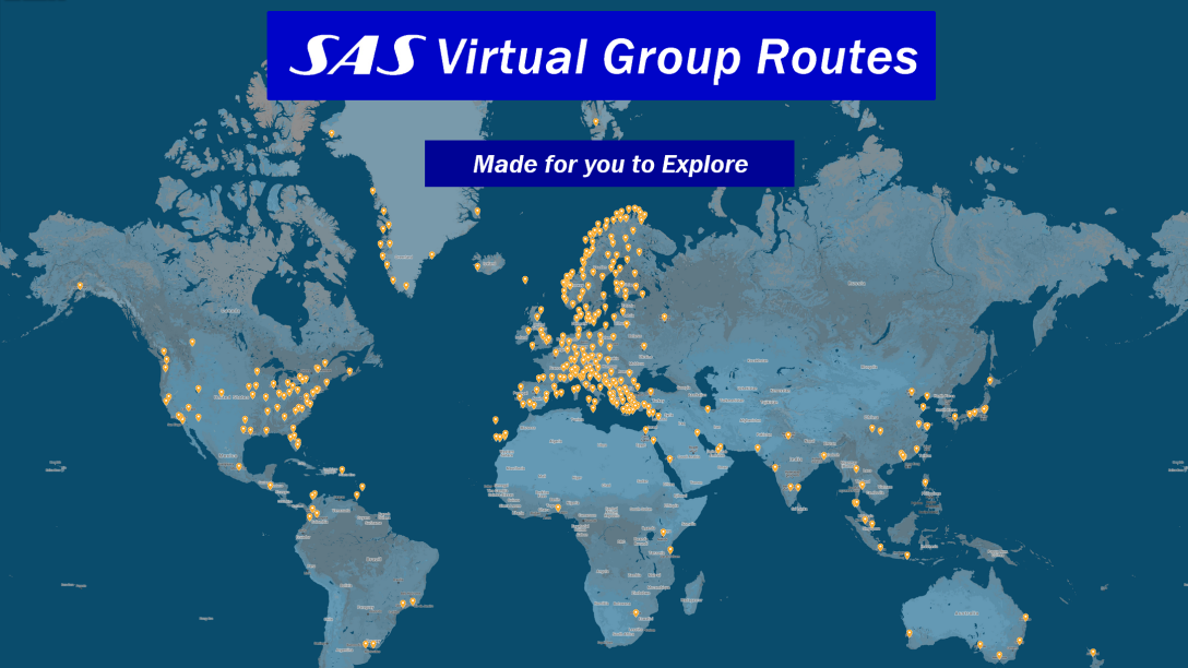 Slagter Påstået fyrværkeri Routes - SAS Virtual